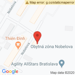 Google map: Obytná zóna Nobelova  831 06 Bratislava
